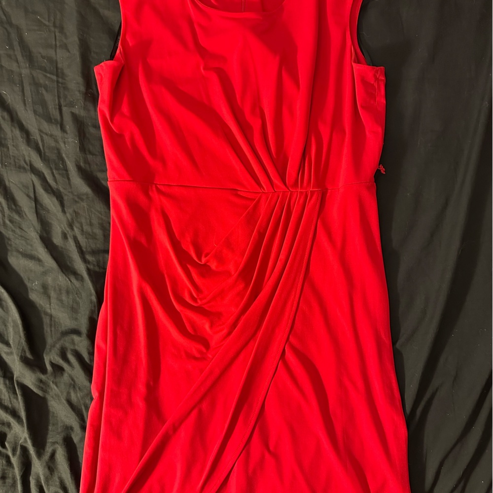 Red Calvin Klein dress